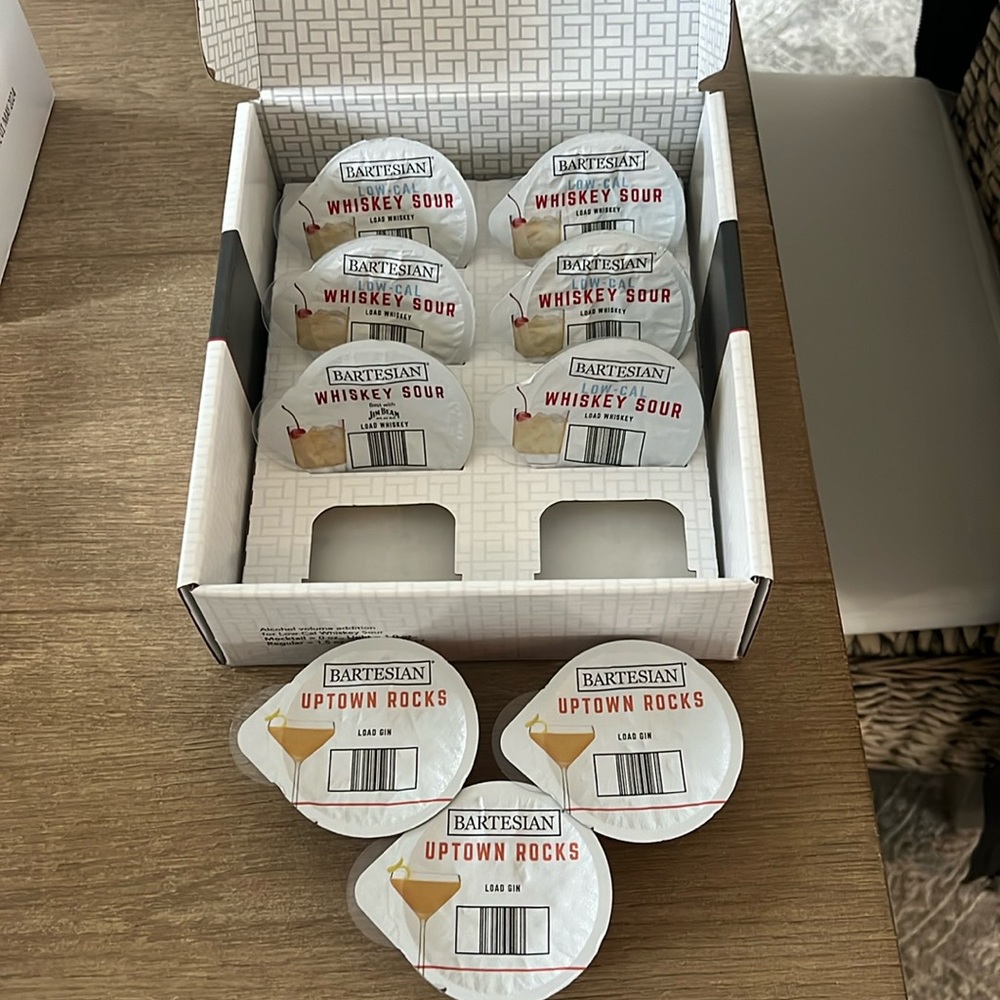 Assorted Bartesian cocktail pods